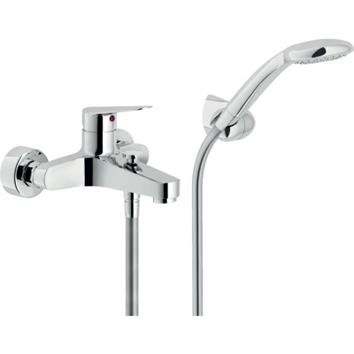 Nobili Miscelatore monocomando vasca con doccetta in ottone cromato Blues BS101110CR | Cromato