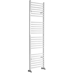 Hudson Reed Ive Scaldasalviette Curvo di Design Verticale - Termoarredo Bagno ad Acqua Calda - Acciaio Bianco - 921W - 1800 x 500mm precio