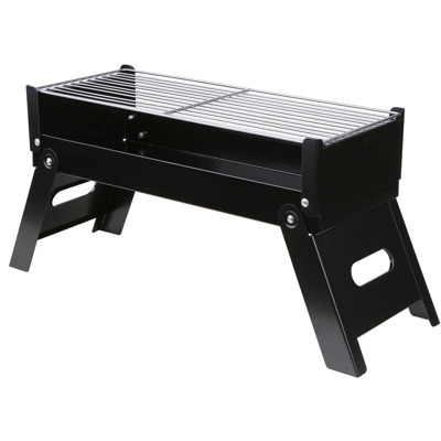 Mini barbecue portatile rettangolare pieghevole barbecue esterno K / D modello A1929H nero