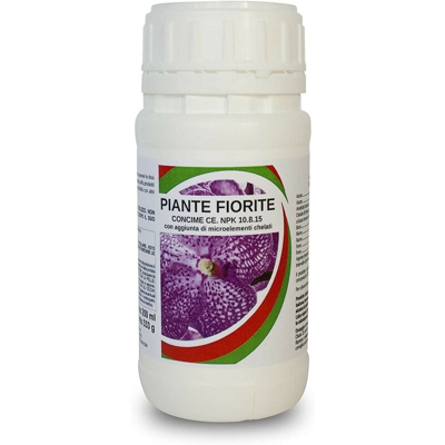 Concime Liquido con Azoto Fosforo Potassio Fertilizzante Piante Fiorite | 250 Ml