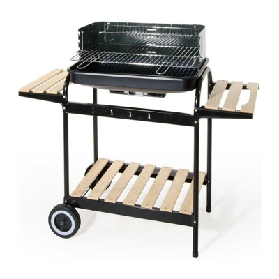 Barbecue con Carrello + doppio Ripiano Medio Verdelook