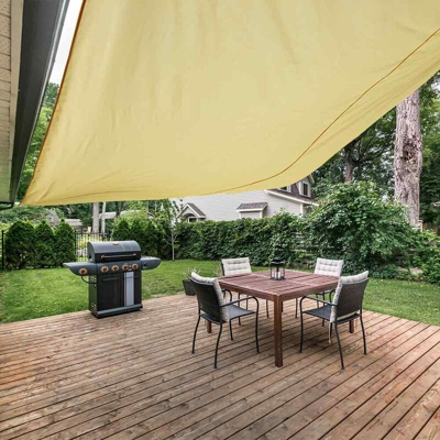 Tenda a Vela Eettangolare per Esterno - Tenda da sole Impermeabile con Copertura per