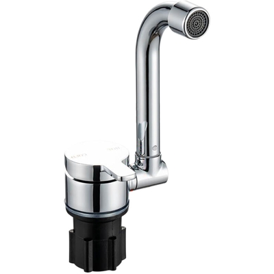 Rubinetto pieghevole per camper Rotazione di 360 ¡ã Rubinetto della cucina Lavello Rubinetti dell'acqua monocomando con tubo di ingresso dell'acqua
