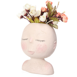 Vaso da fiori in ceramica nordica con testa umana precio