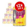 JosiDog Paté 12 x 400 g Alimento umido per cani - Finest Mix