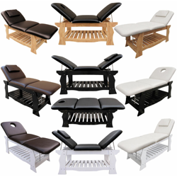 Eyepower - Lettino per Massaggi struttura in legno ML-500 nero bianco precio