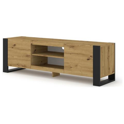 Mobile Basso Per Tv Mondi 158 Cm, In Rovere Artisan