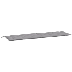 vidaXL Cuscino per Panca da Giardino Grigio 200x50x7 cm in Tessuto - Grigio en oferta