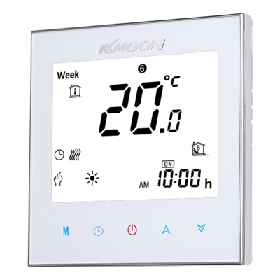 portata 16A KKmoon piano digitale termostato riscaldamento (1000 Series bianco) AC 95-240V un NTC sensore di linea di erogazione