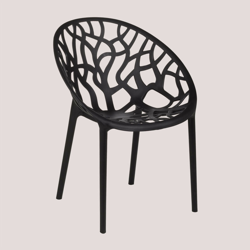 SKLUM Sedia da giardino Ores Nero Opaco Polipropilene precio