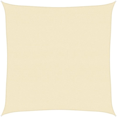 vidaXL Vela Parasole 160 g/m² Crema 4x4 m in HDPE - crema