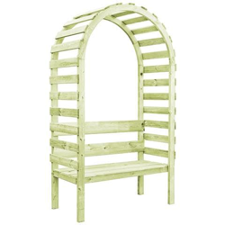 Pergolato Con Panca 130x60x230 Cm Legno Di Pino Impregnato precio