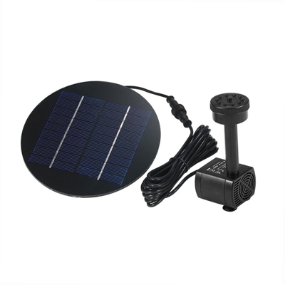 Decdeal 9V 1.5W del pannello solare alimentata solare sommersa fontana senza spazzola Kit Pompa acqua per Bird Bath Pond Pull Garden