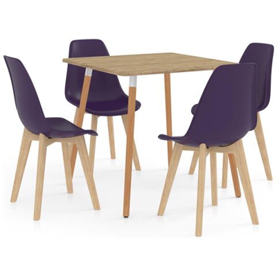 Set Da Pranzo 5 Pz Viola Scuro