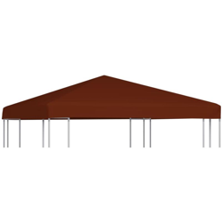 Copertura Superiore per Gazebo 310g/m² 3x3 m Terracotta - Rosso - Vidaxl en oferta
