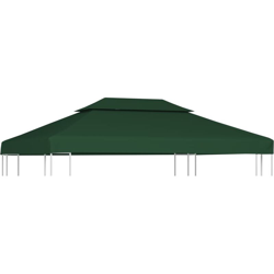 Telo Impermeabile Ricambio per Gazebo 310g/m2 Verde 3x4m - Verde - Youthup en oferta