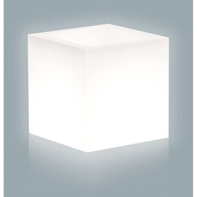Vaso Home Light Cubo Cm. 40X40X40H Bianco