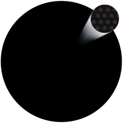 vidaXL Copertura per Piscina Nera 210 cm PE - Nero en oferta