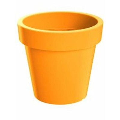 Vaso in resina plastica da 1 litro color mango 13,5 x 12 cm