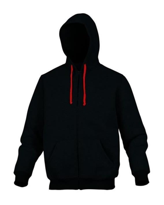 Felpa cento nero/rosso xxxl