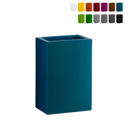 Vaso per piante rettangolare design moderno Base Pot 40 Colore: Blu - Slide en oferta