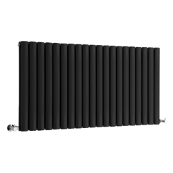 Hudson Reed Revive Radiatore Termoarredo di Design Orizzontale Moderno - Termosifone con Finitura Opaca Nera - Design a Colonna - 635 x 1180mm precio