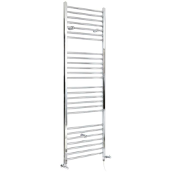 Hudson Reed Kent Scaldasalviette Misto Piatto Moderno - Termoarredo Bagno a Scaletta Cromato - Design Elettrico & Idraulico - 494W - 1800 x 400mm precio