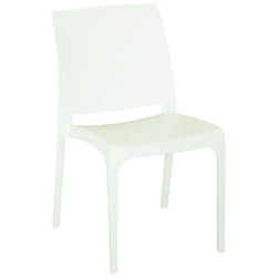 Sedia Stile Moderno Elegante Robusta In Polipropilene Impilabile Volga Bianca Set 4 en oferta