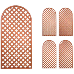 Multipack 5 pz tralicci fissi con cornice arco 0,92 x h 1,82 metri in legno di pino europeo en oferta