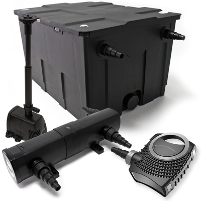 Set filtro per stagni 60000l 18W UVC Depuratore per stagni 155W pumpe Fontanapumpe