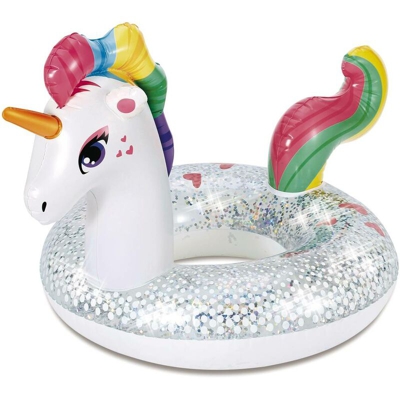 Gonfiabile salvagente Unicorno - 80 x 53 x 52 cm