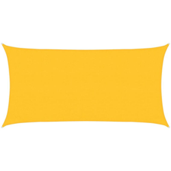 vidaXL Vela Parasole 160 g/m² Gialla 3x6 m in HDPE - Giallo en oferta