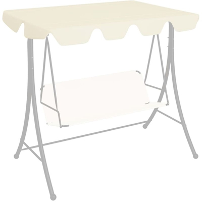 YOUTHUP Baldacchino per Dondolo Giardino Crema 226x186 cm 270 g/m2 - crema