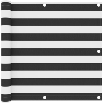 Paravento da Balcone Antracite e Bianco 90x600cm Tessuto Oxford - Multicolore - Vidaxl