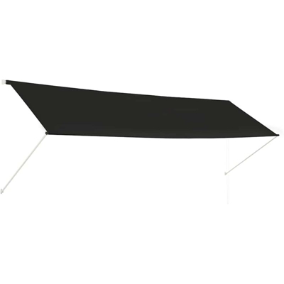 Tenda da Sole Retrattile 400x150 cm Antracite - Grigio - Vidaxl