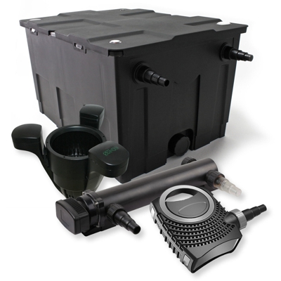 SunSun 1-Camera Set per il filtro 60000l 36W UVC 3er Depuratore per stagni NEO8000 70W Pompa Skimmer