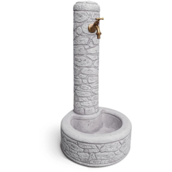 fontana vedovella anticata 'arnosto' colore grigio - 40x40x81 cm precio
