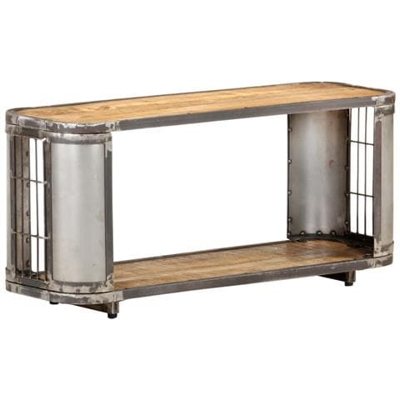 Mobile Porta Tv 90x30x40 Cm In Legno Massello Di Mango