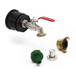 Adattatore IBC S60X6 valvola a sfera 26.44mm (3/4') con beccuccio per tubo raccordo rapido a scatto en oferta