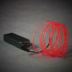 Corda neon rossa 275 cm en oferta