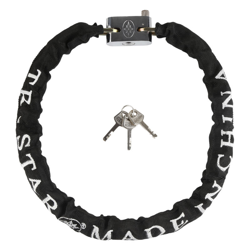 Catene antifurto per lucchetti per bici, catena per bici da moto per bicicletta, catena in metallo con tessuto protettivo - Noir-argent precio