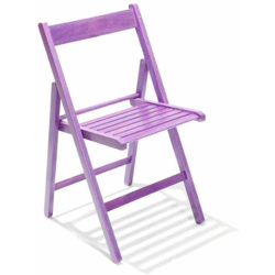 Set 4 sedie richiudibile in legno di faggio color Viola características