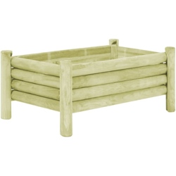 Fioriera da Giardino Legno di Pino Impregnato 100x60x42cm - Verde - Vidaxl precio