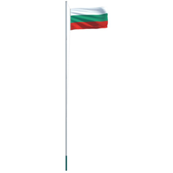 vidaXL Bandiera con Pennone in Alluminio 6,2 m della Bulgaria en oferta