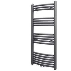 YOUTHUP Radiatore Scaldasalviette Centrale Grigio Curvo 500x1160 mm - Grigio en oferta