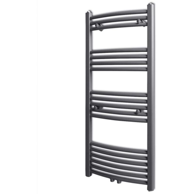 YOUTHUP Radiatore Scaldasalviette Centrale Grigio Curvo 500x1160 mm - Grigio