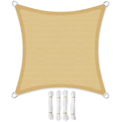 3 x 3m Tenda Parasole Vela Ombreggiante in HDPE Protezione Solare Protezione dai Raggi UV Respirante Permeabile Utilizzabile per Giardino Balcone precio