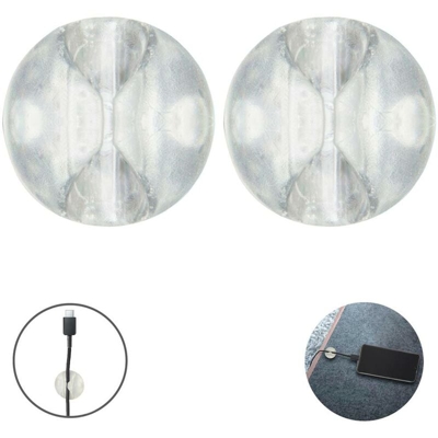 Fascetta trasparente con adesivo Ø 2,9 x 1,5 cm. (Blister 2 pezzi)