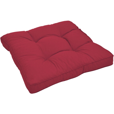 Beautissu Cuscino Lounge da Esterno XLuna - Comoda Seduta Rosso, 40x40x10 cm