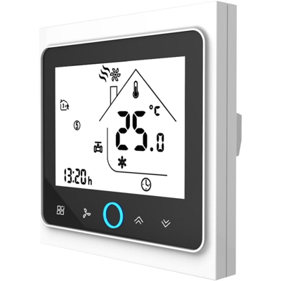 Aria condizionata termostato fornito senza batteria BAC-002AL Colore: nero-bianco esterno